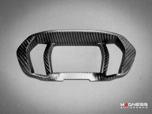 Alfa Romeo 4C Carbon Fiber Instrument Gauge Trim - Matte Finish Alfa Romeo 4C Carbon Fiber Instrument Gauge Trim - Matte Finish